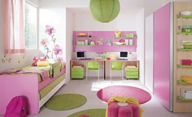Babyzimmer rosa grün