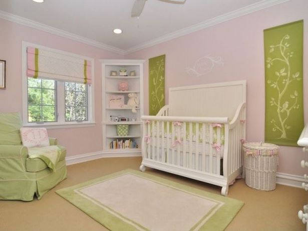 Babyzimmer rosa grün