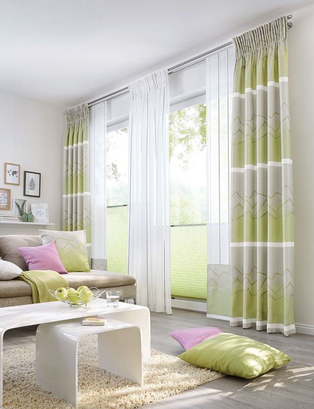 Ideen für gardinen im wohnzimmer