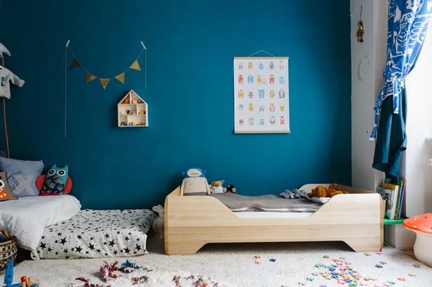 Kinderzimmer blaue wand