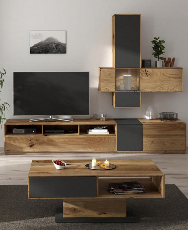 Wohnzimmer eiche modern