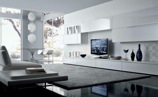 Wohnzimmermöbel modern weiß