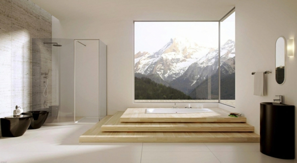 Moderne badezimmereinrichtung