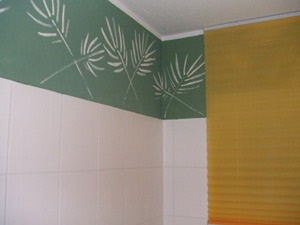 Wandgestaltung badezimmer