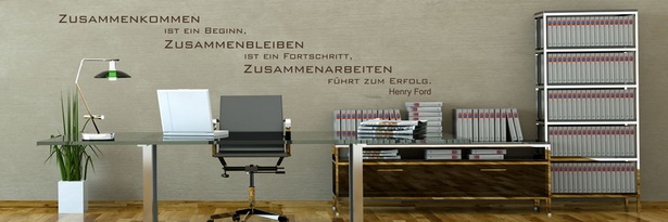 Wandgestaltung büro ideen