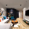 Kleine moderne wohnzimmer