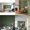 Wohnzimmer olivgrün