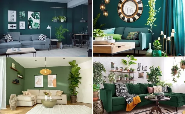 Wohnzimmer in grün gestalten